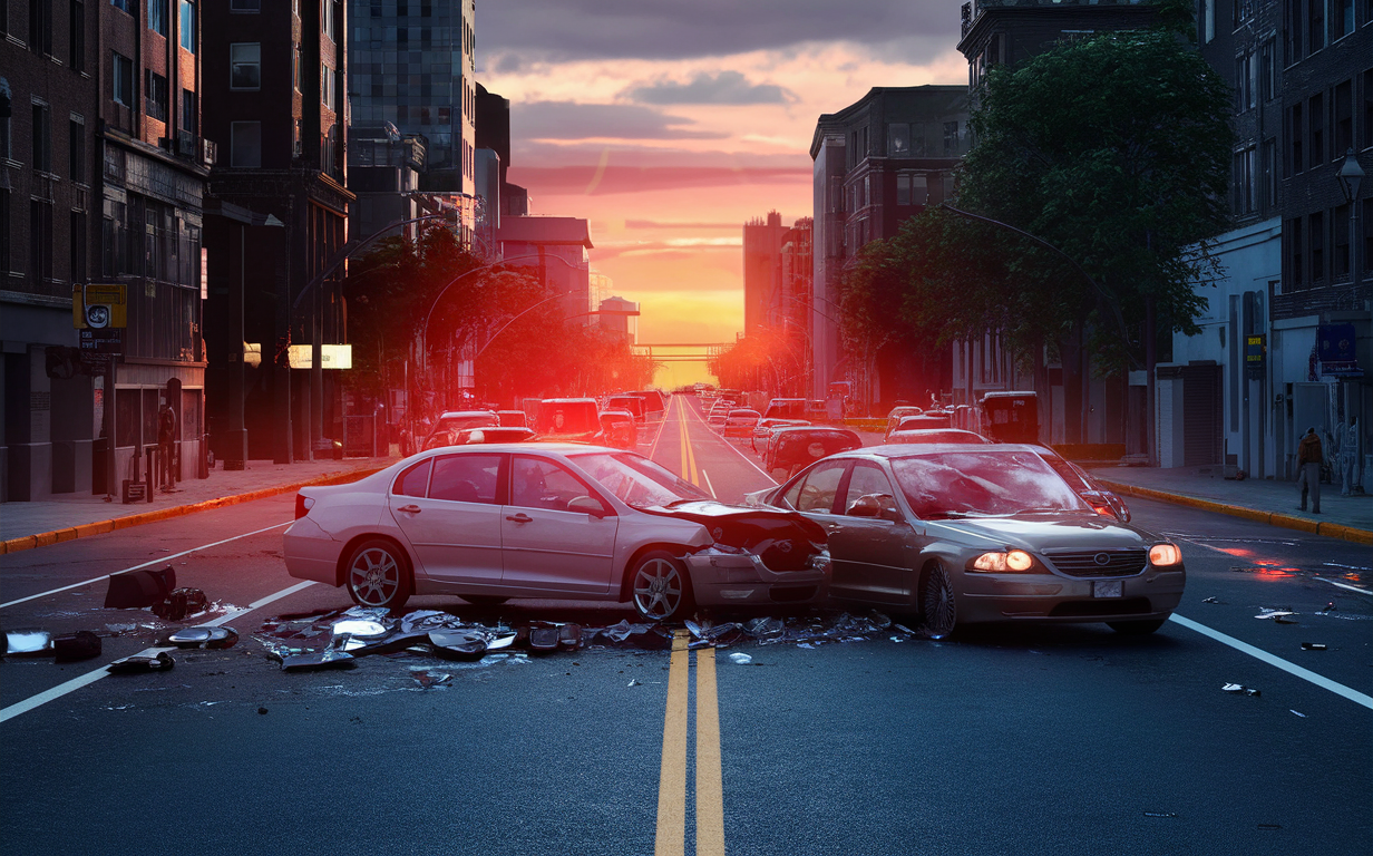 Car Crash on Caroline Street Between George and William Streets